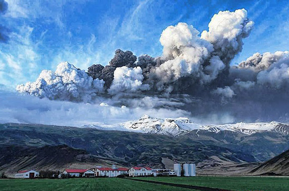 冰岛火山喷发 “蝴蝶效应”影响全球图